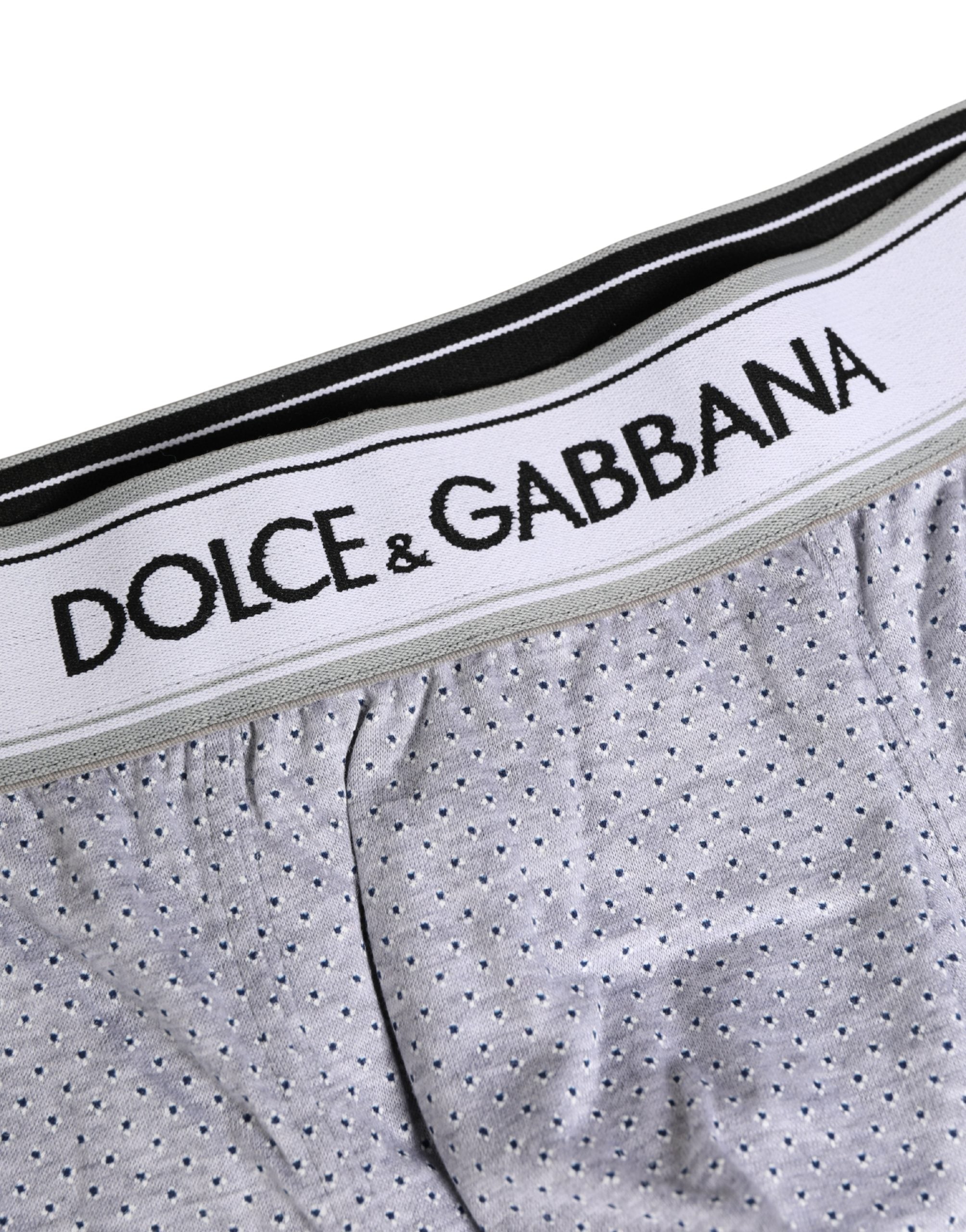 Dolce & Gabbana Gray Logo Cotton Men Regular Boxer Underwear Dolce & Gabbana