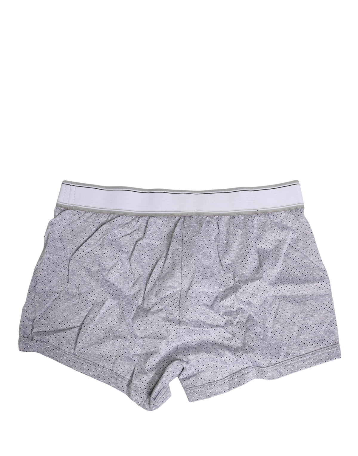Dolce & Gabbana Gray Logo Cotton Men Regular Boxer Underwear