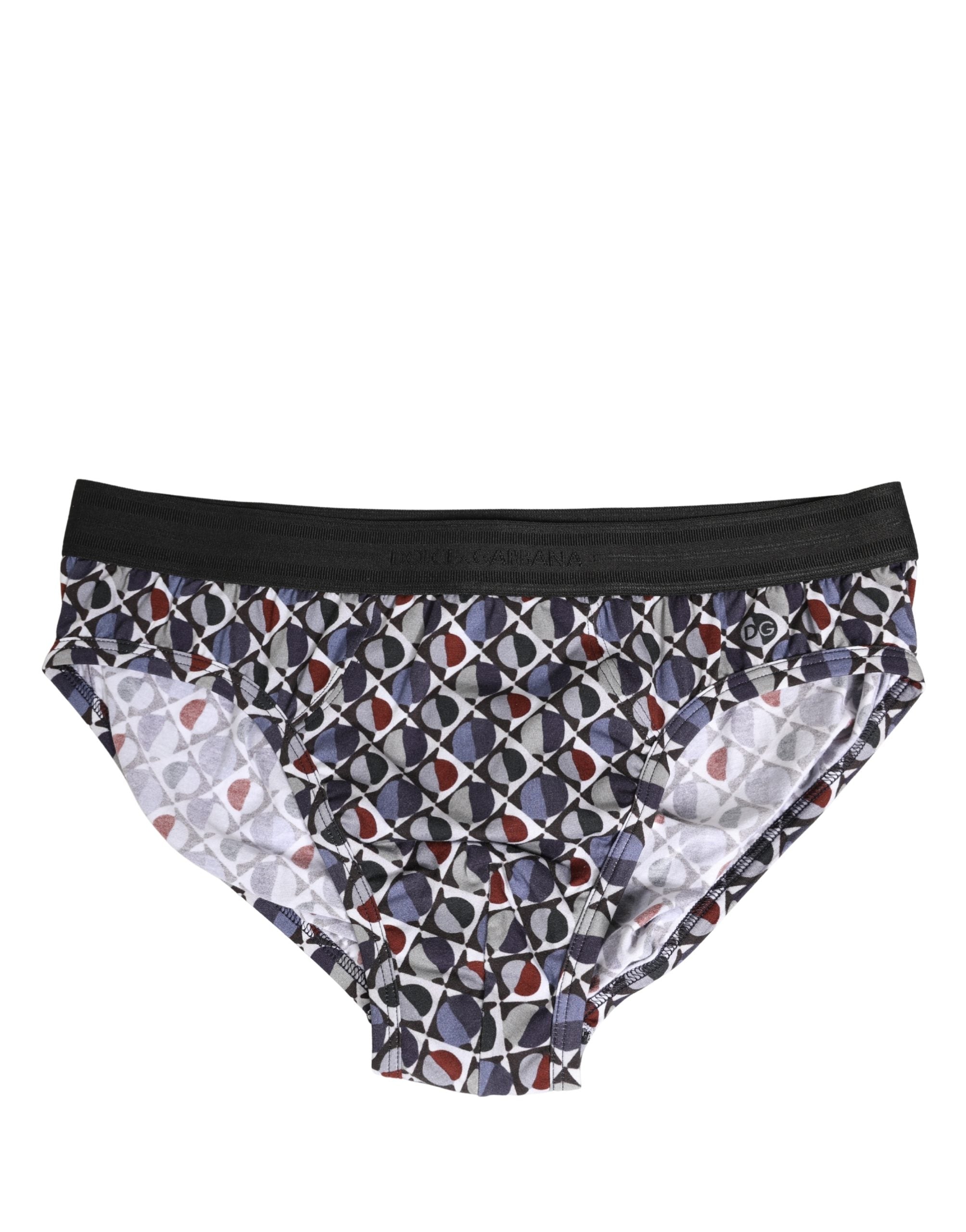 Dolce & Gabbana Multicolor Patterned Men Midi Brief Underwear Dolce & Gabbana