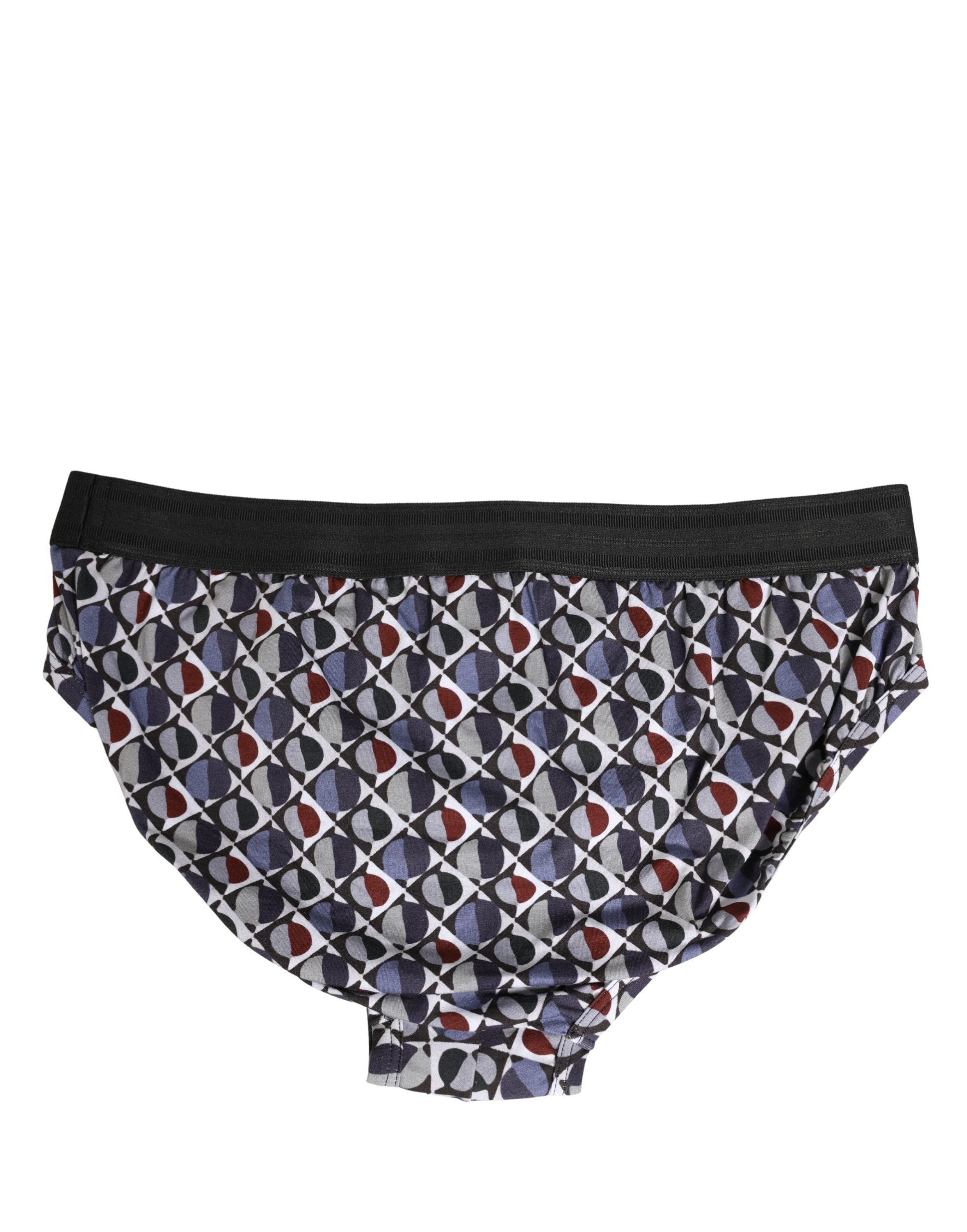 Dolce & Gabbana Multicolor Patterned Men Midi Brief Underwear Dolce & Gabbana