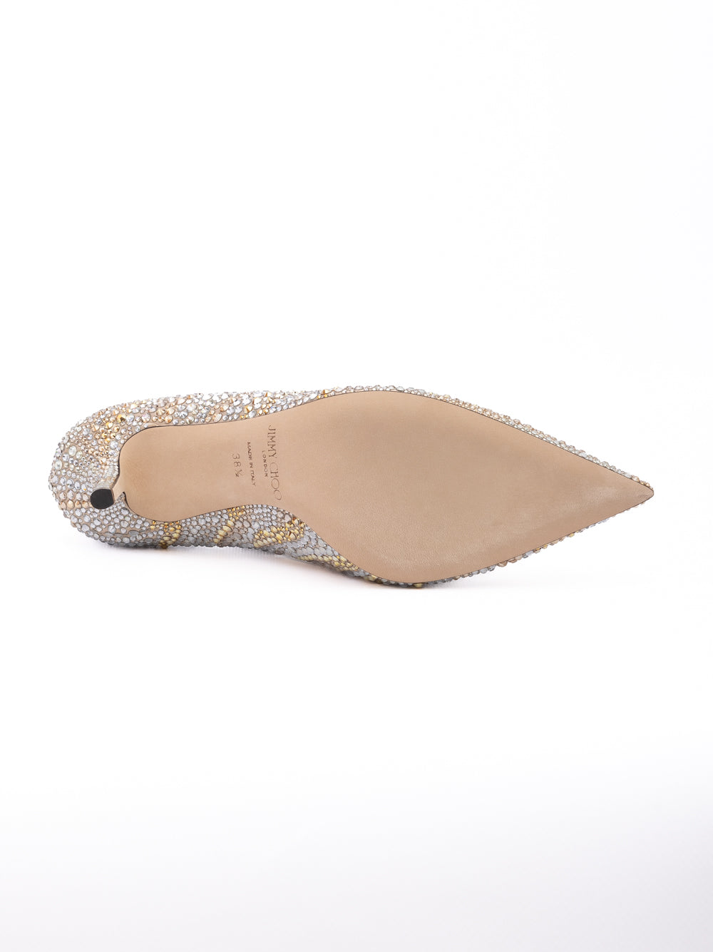 Jimmy Choo Gold Mix Crystal Love 85 Pumps Jimmy Choo
