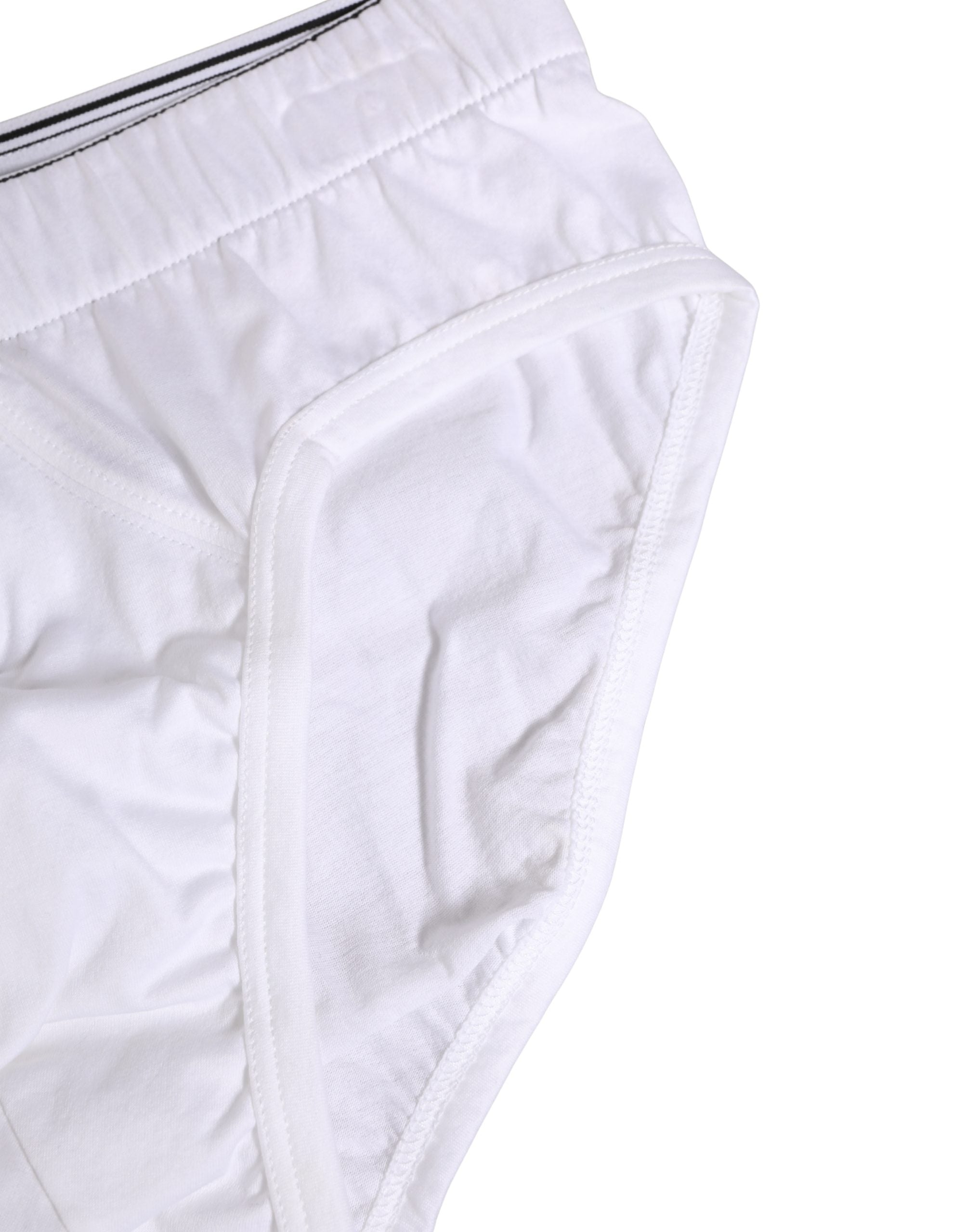 Dolce & Gabbana White Cotton Regular Men Midi Brief Underwear Dolce & Gabbana