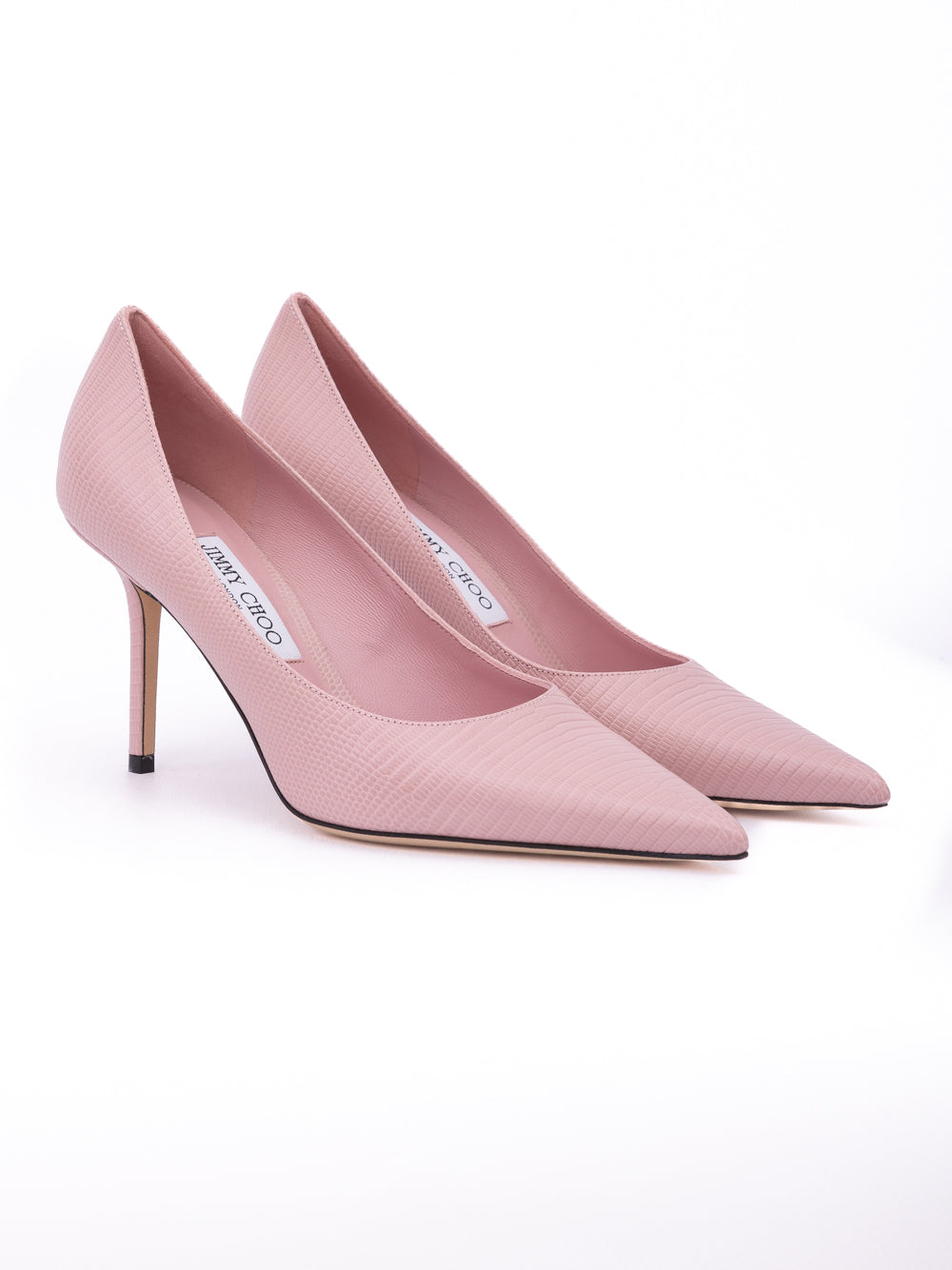 Jimmy Choo Pink Lizard Printed Leather Love 85 Pumps Jimmy Choo