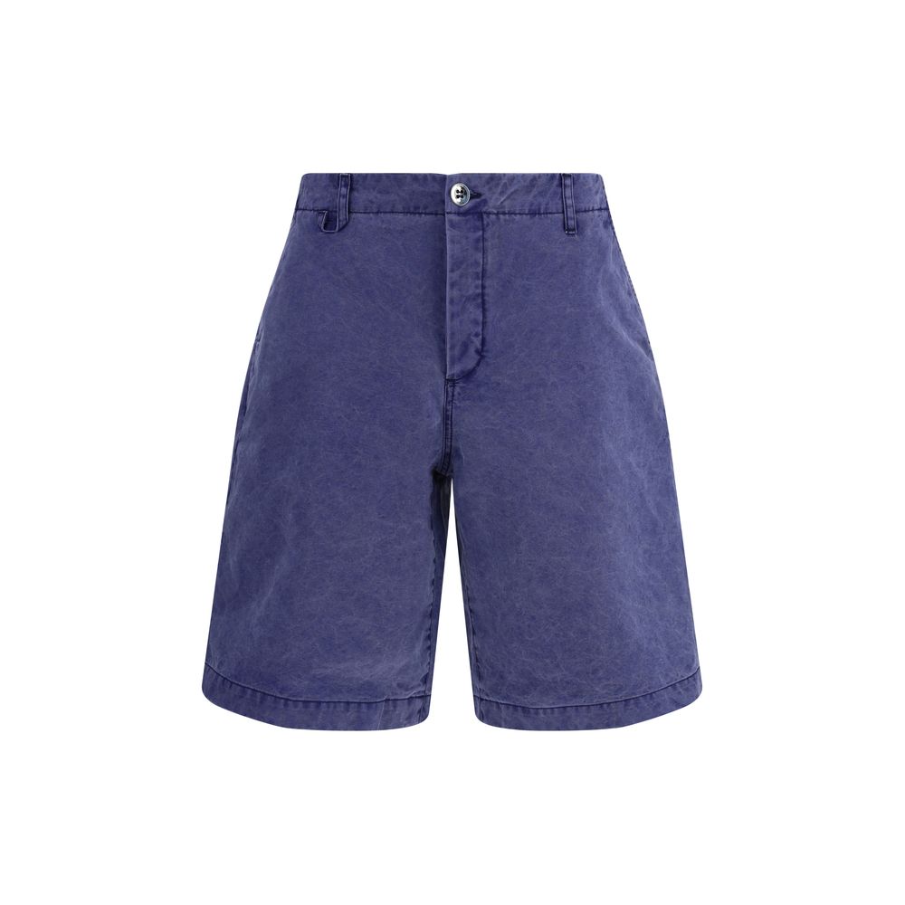 Jacquemus Blue Cotton Bermuda Shorts Jacquemus