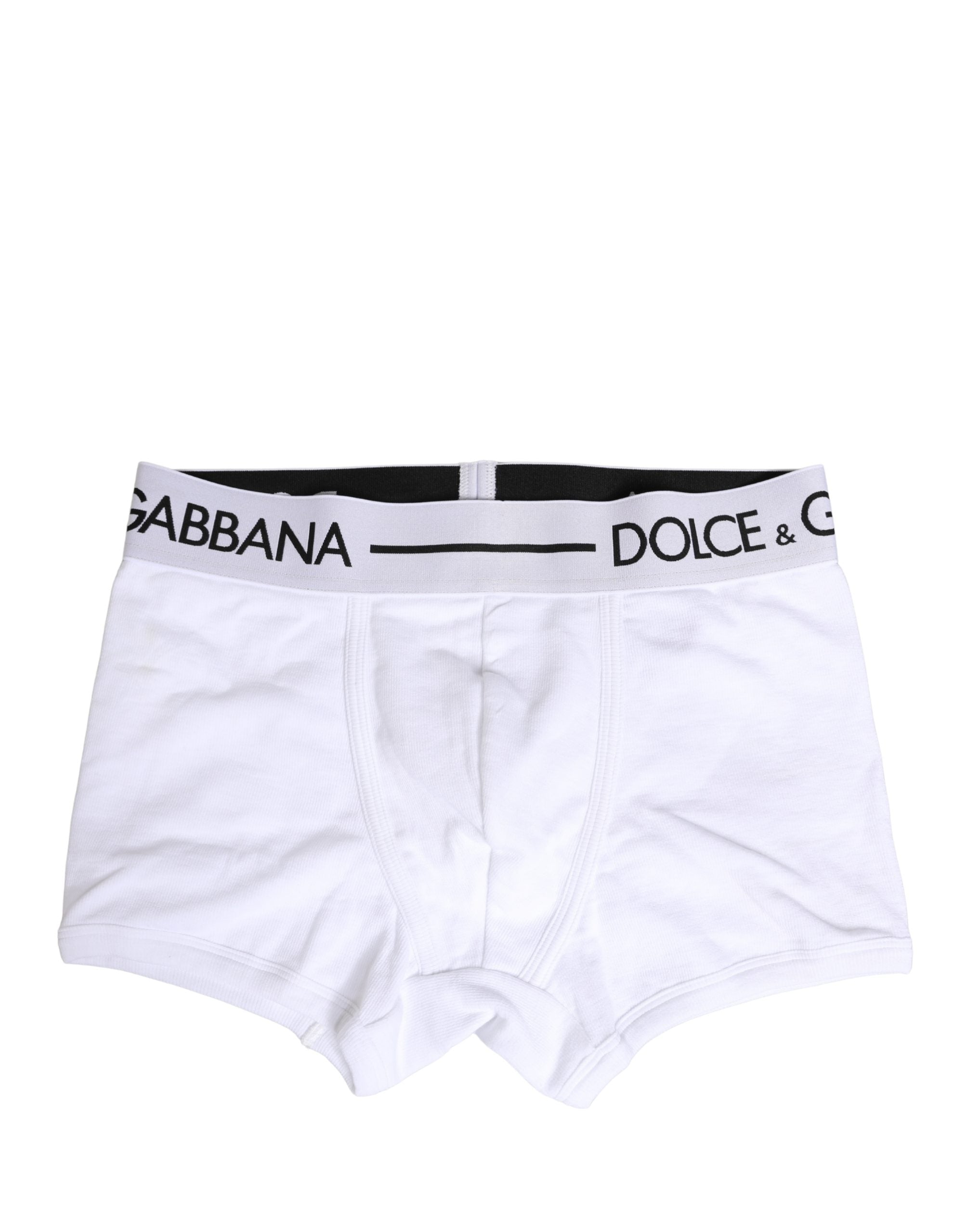 Dolce & Gabbana White Logo Waistband Regular Boxer Underwear Dolce & Gabbana