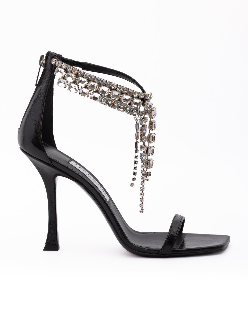 Jimmy Choo Black Leather Verity 100 Sandals Jimmy Choo