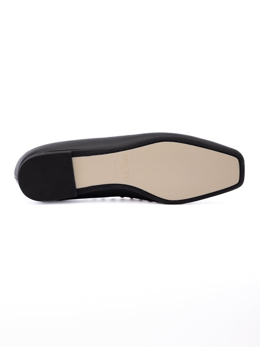 Jimmy Choo Black Leather Dome Studs Mirele Ballet Flat Jimmy Choo