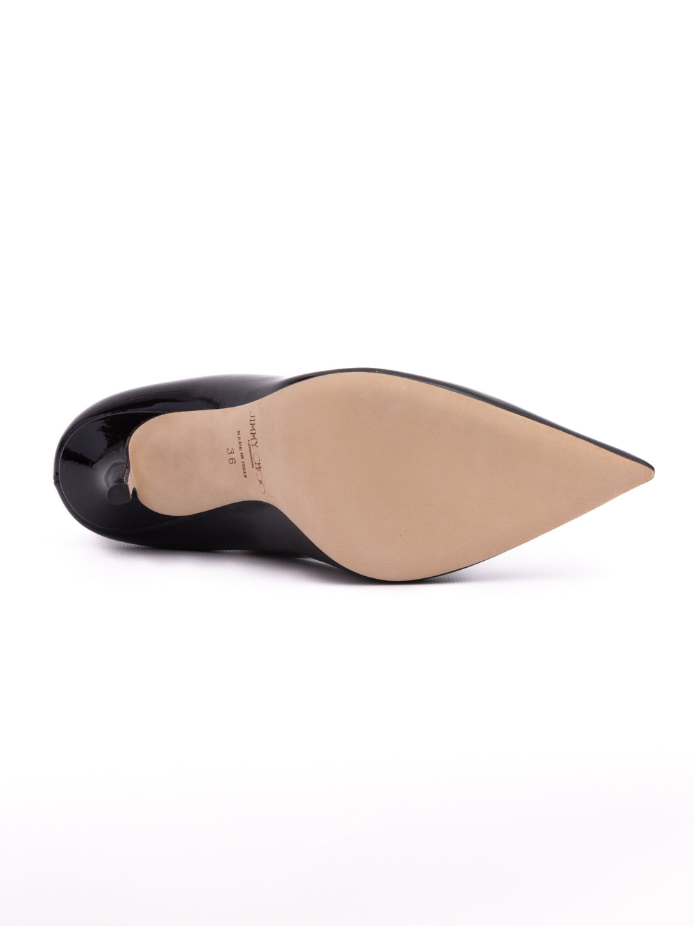Jimmy Choo Black Patent Leather Diamond Talura 100 Pumps Jimmy Choo