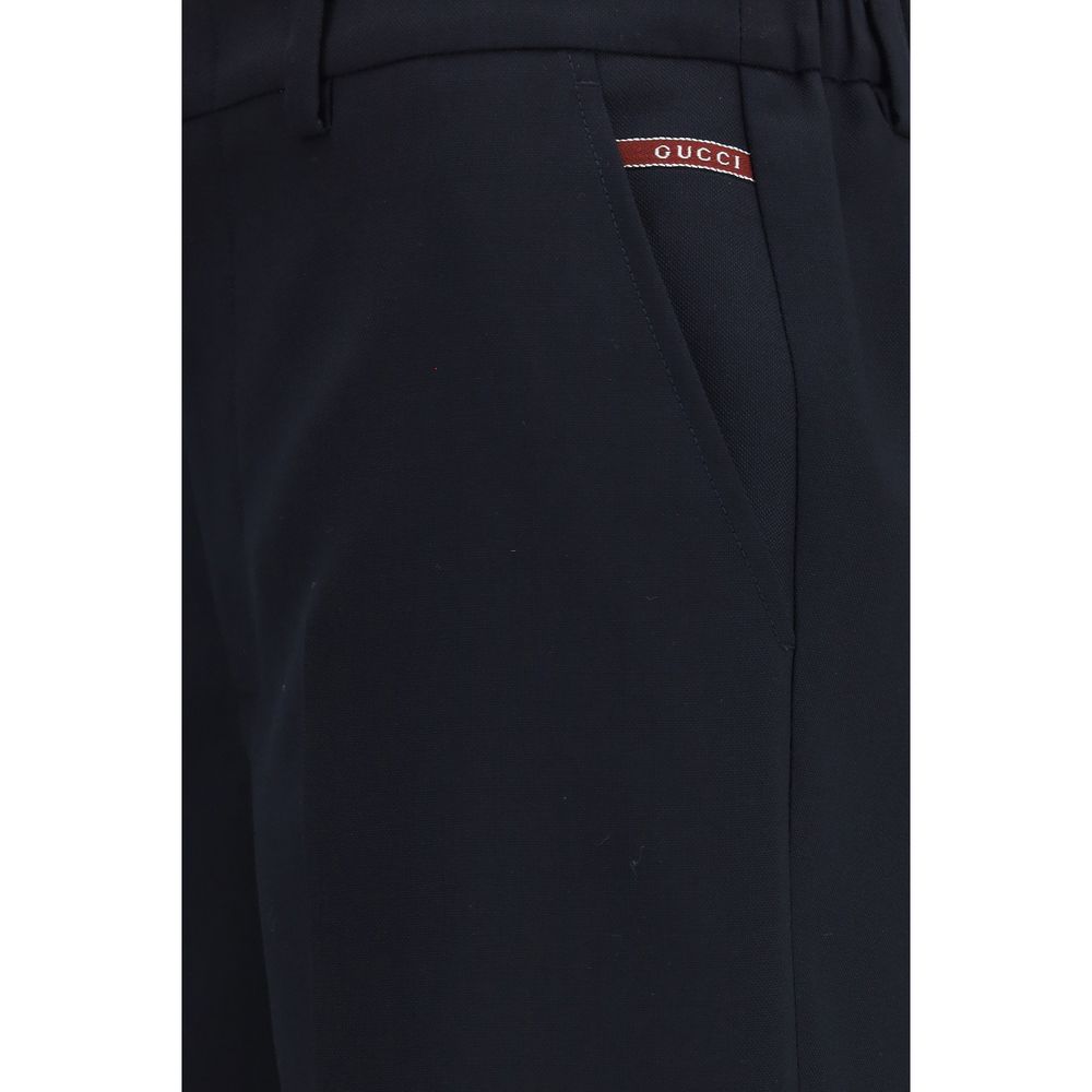 Gucci Black Cotton Bermuda Shorts