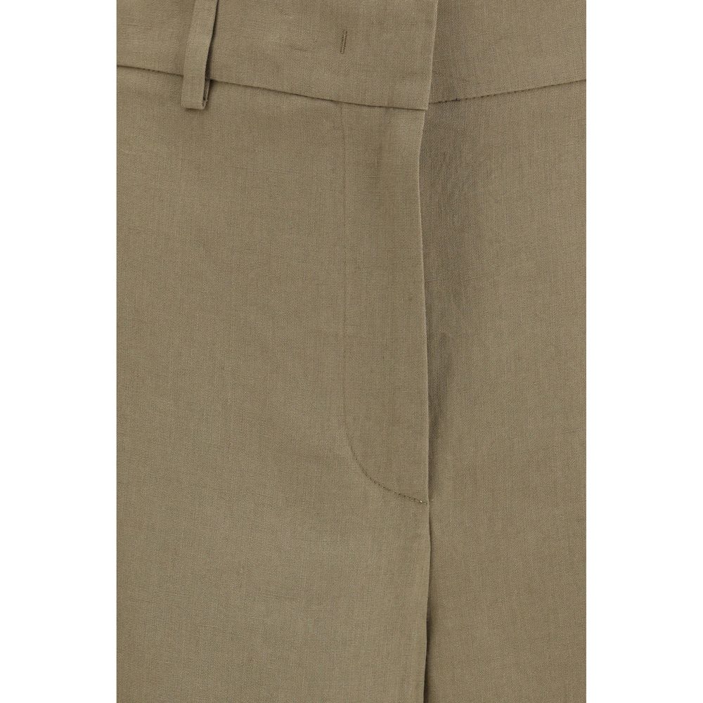 Giorgio Armani Beige Linen Casual Pants Giorgio Armani