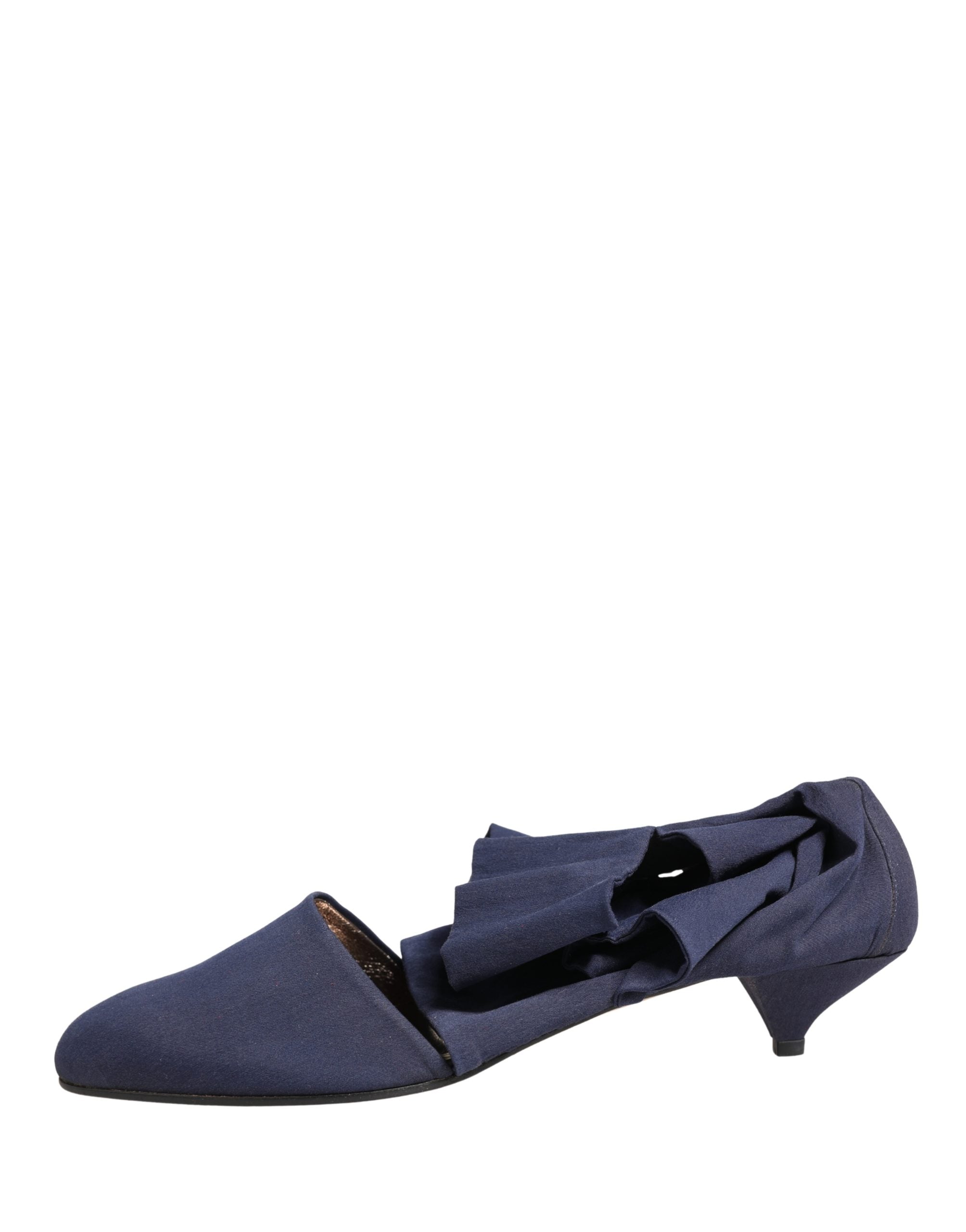 Dolce & Gabbana Blue Cotton Ankle Boots Shoes Dolce & Gabbana