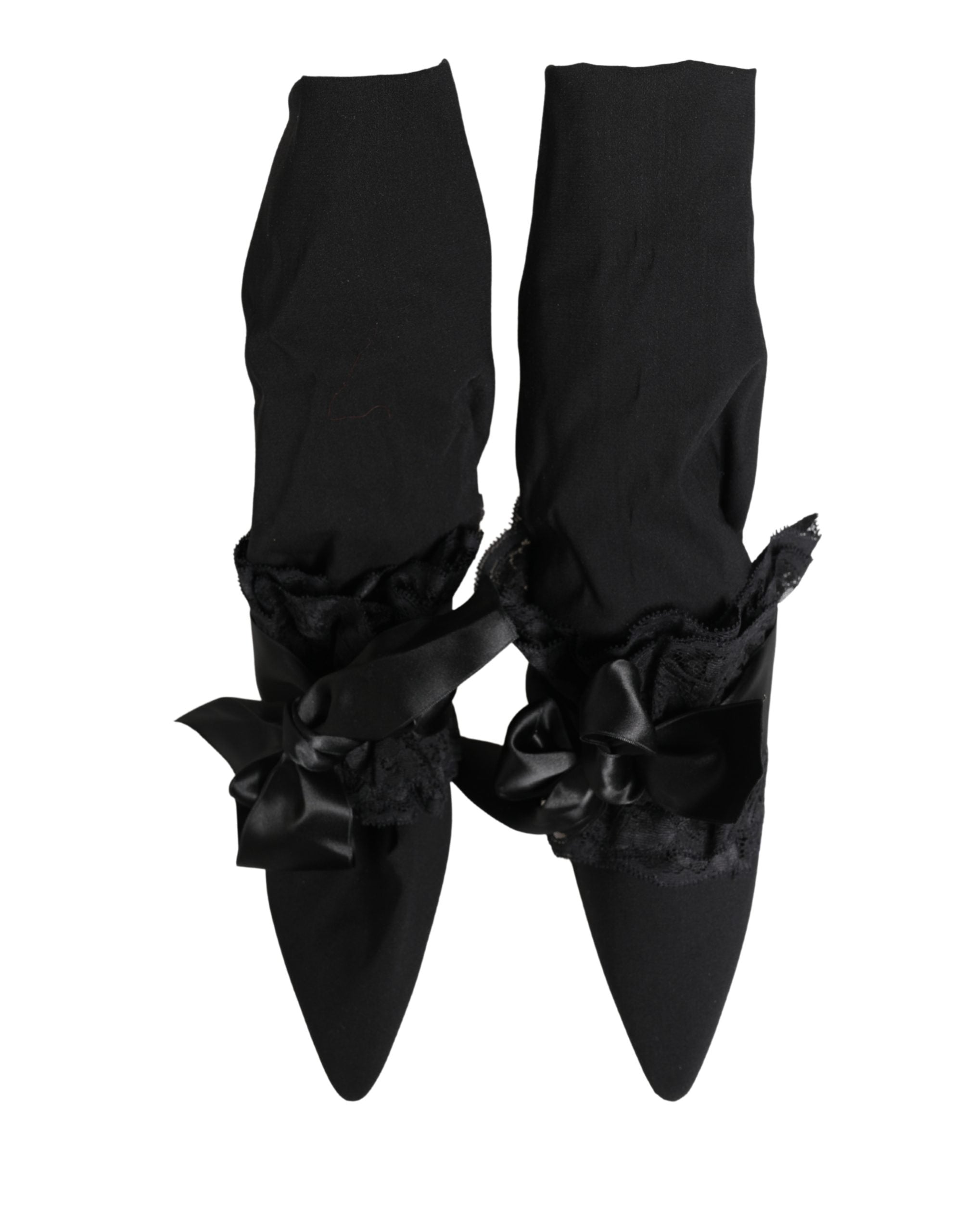 Dolce & Gabbana Black Suede Mid Calf Boots Shoes Dolce & Gabbana