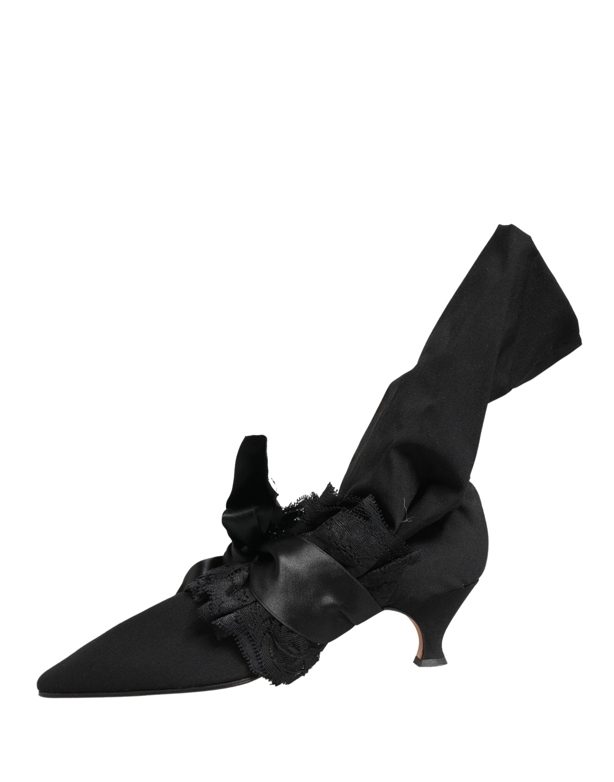 Dolce & Gabbana Black Suede Mid Calf Boots Shoes Dolce & Gabbana