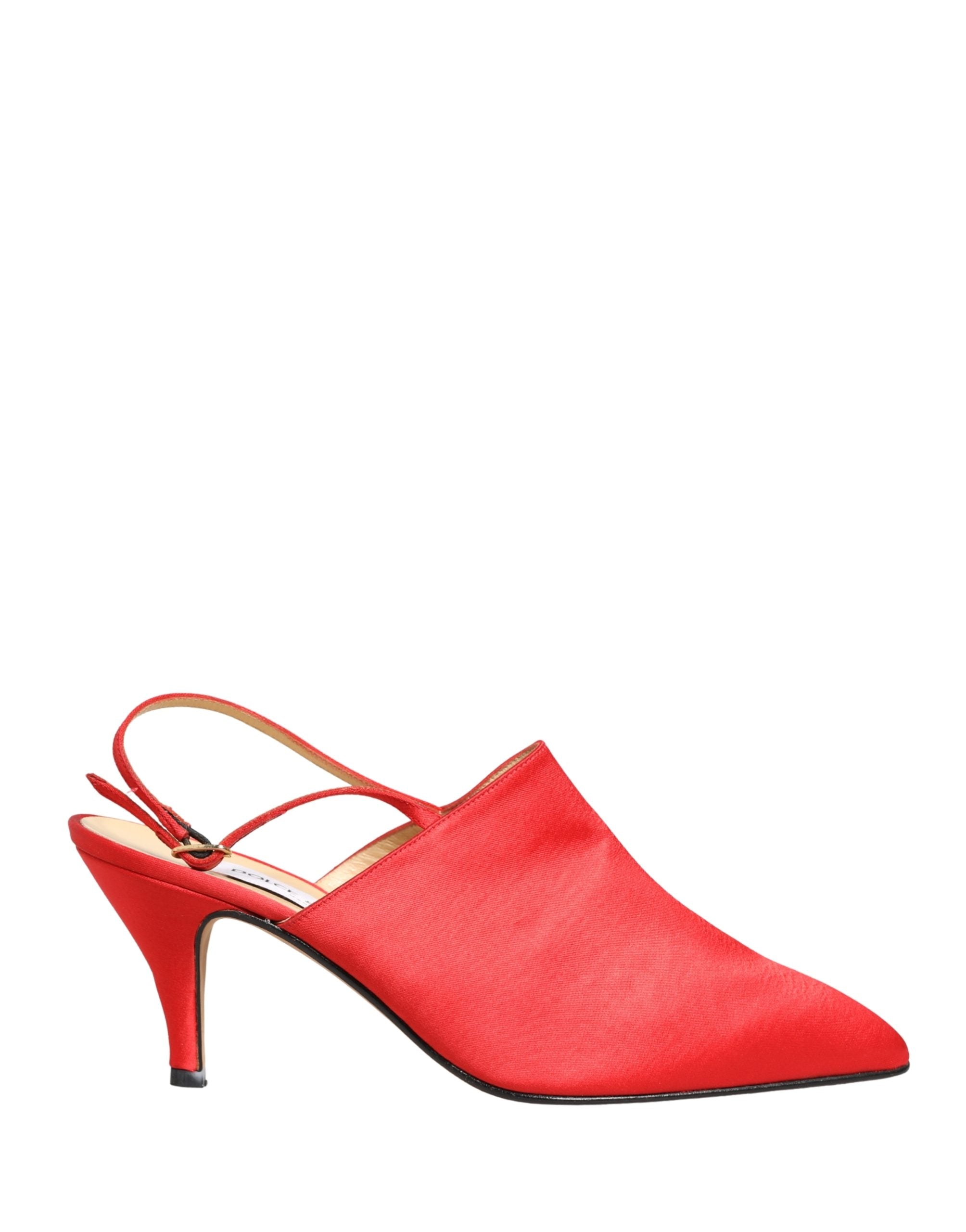 Dolce & Gabbana Red Suede Heel Slingback Shoes Dolce & Gabbana