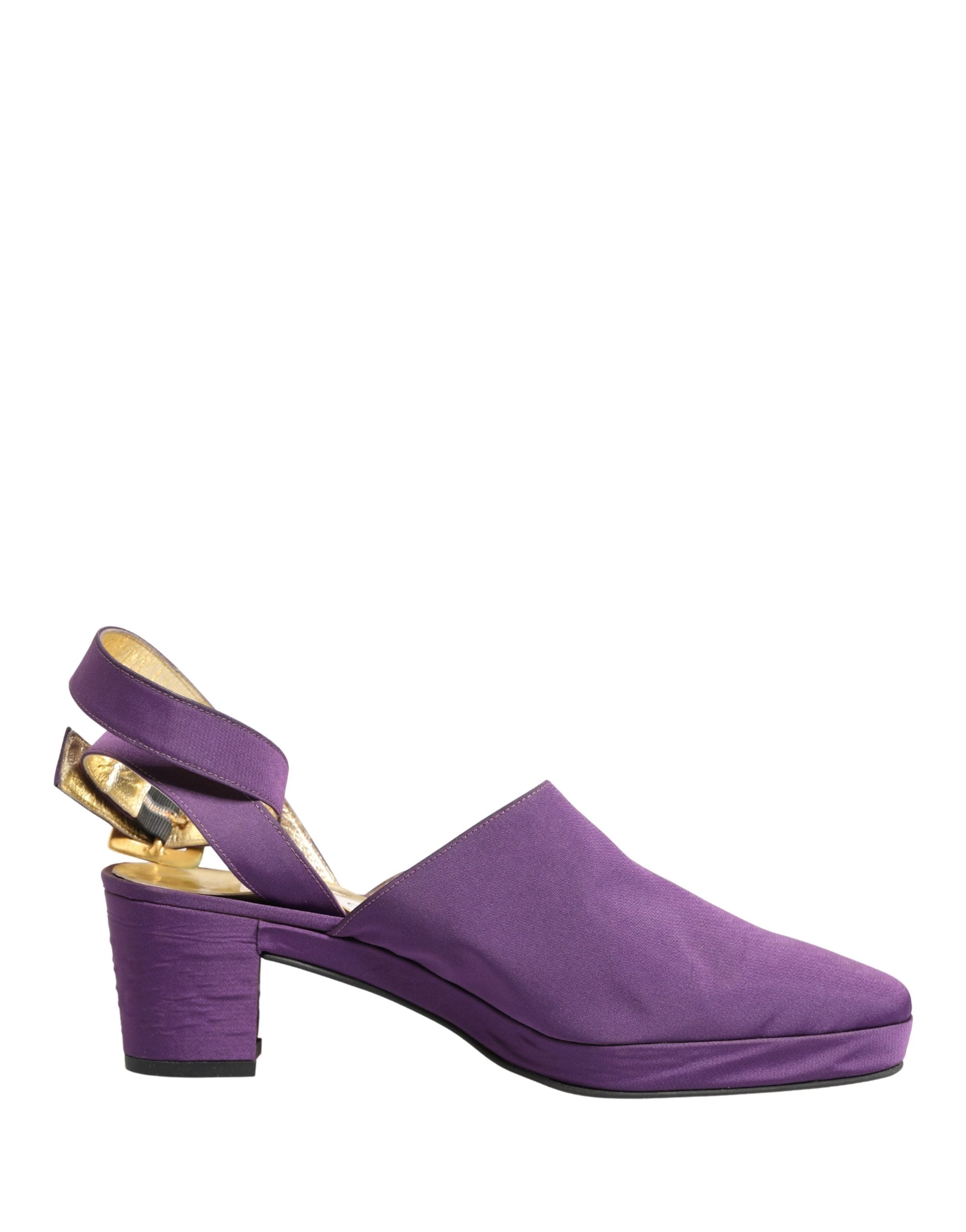 Dolce & Gabbana Purple Suede Sandals Shoes Dolce & Gabbana