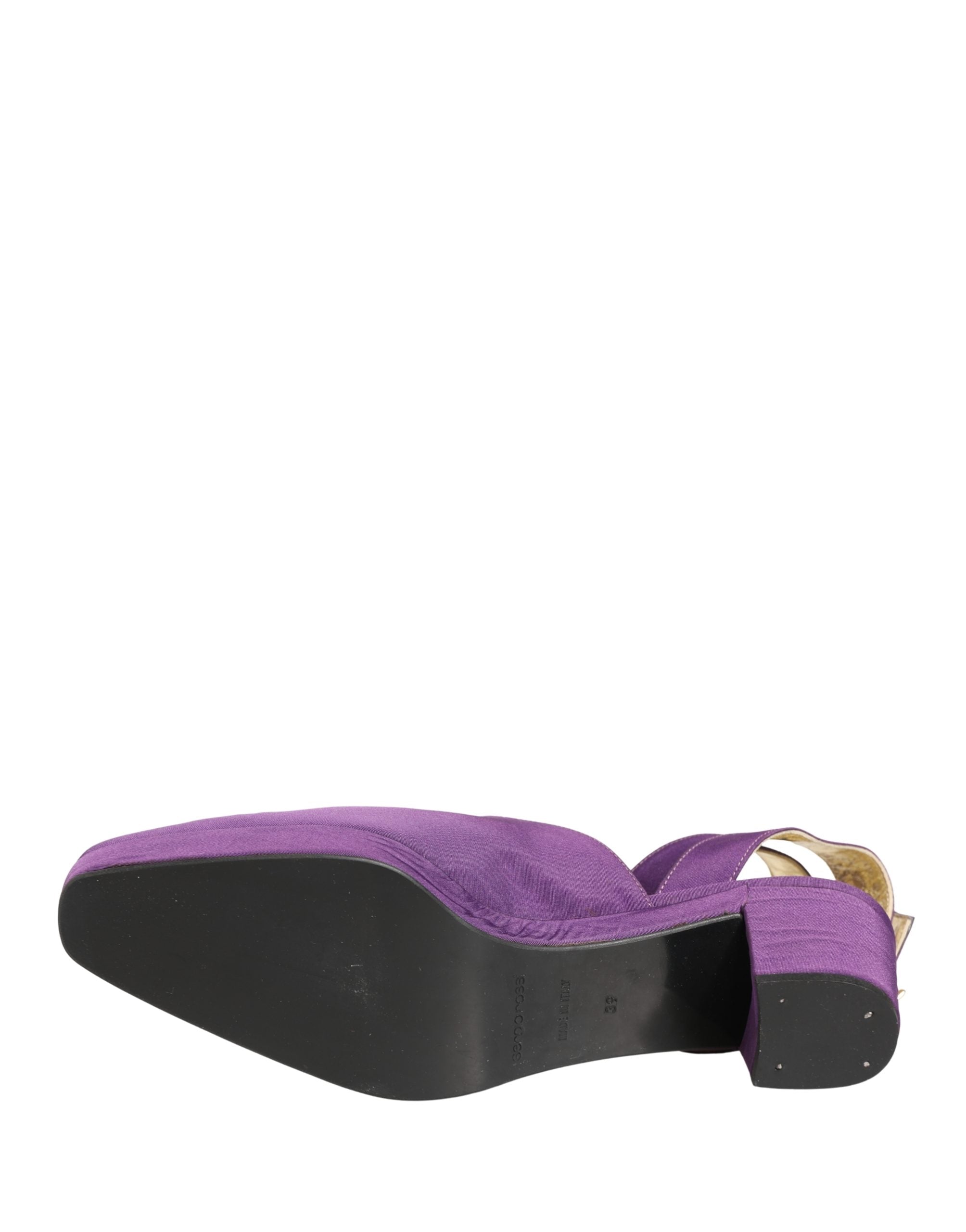 Dolce & Gabbana Purple Suede Sandals Shoes Dolce & Gabbana