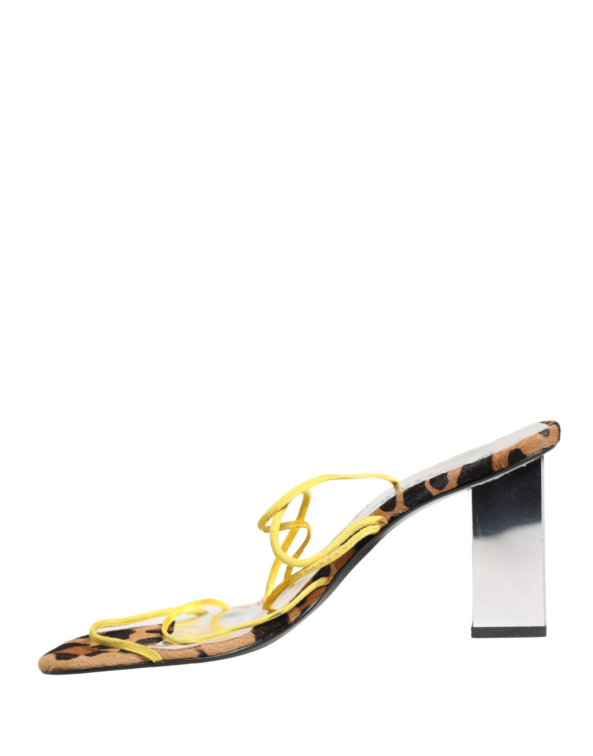 Dolce & Gabbana Multicolor Leather Block Heels Sandals Shoes Dolce & Gabbana