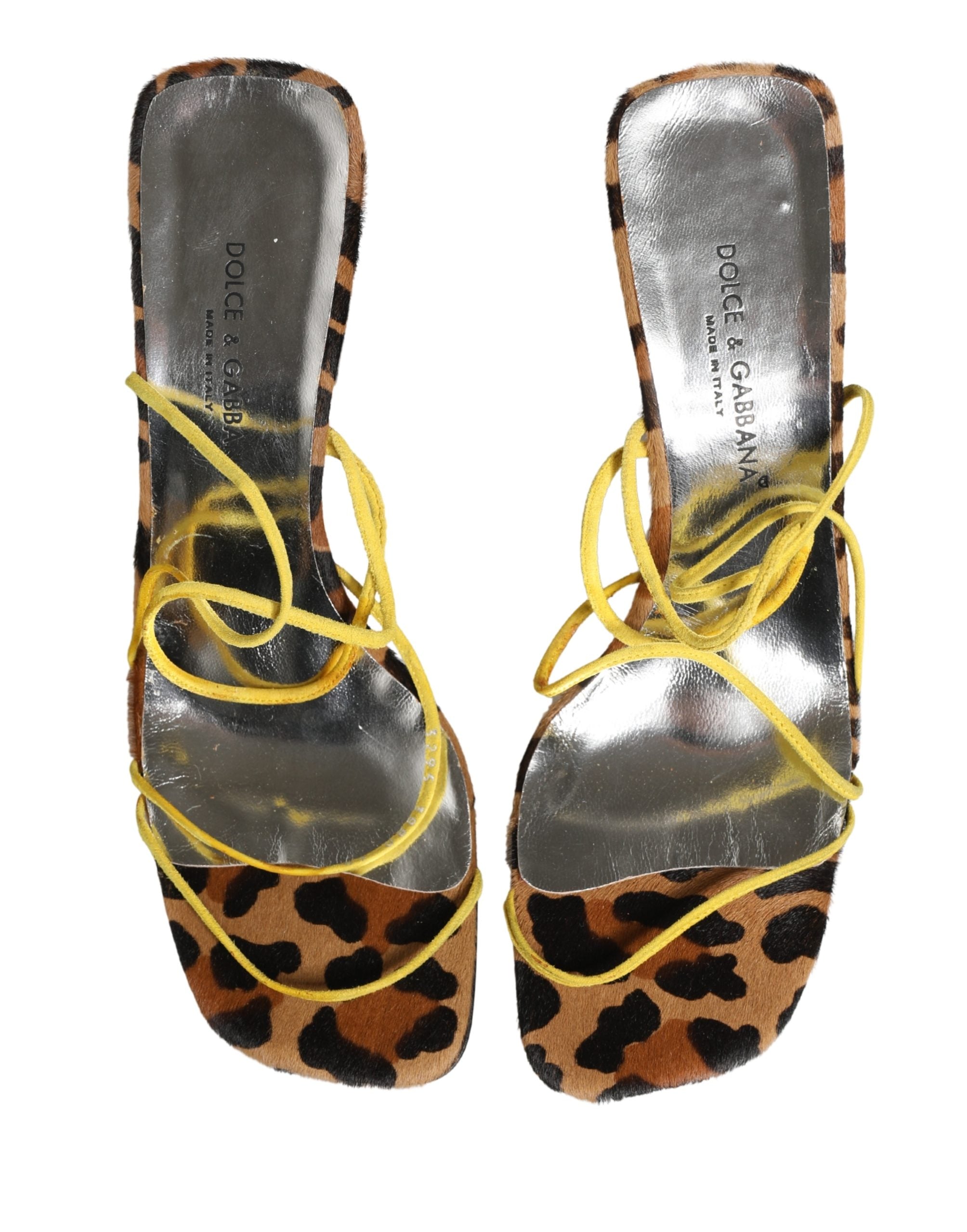 Dolce & Gabbana Multicolor Leather Block Heels Sandals Shoes Dolce & Gabbana