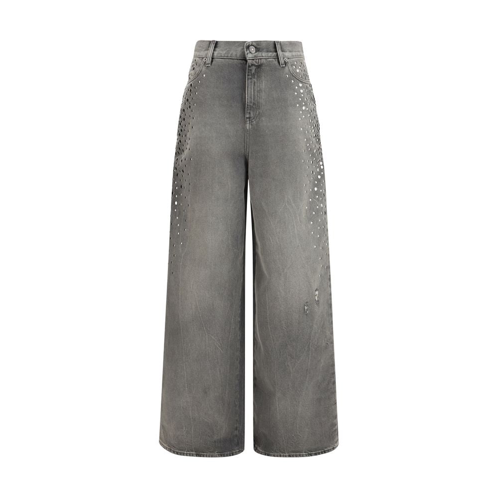 Golden Goose Gray Cotton Jeans Denim Golden Goose