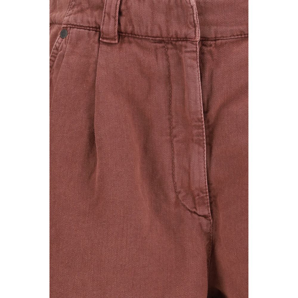 Brunello Cucinelli Brown Cotton Bermuda Shorts Brunello Cucinelli