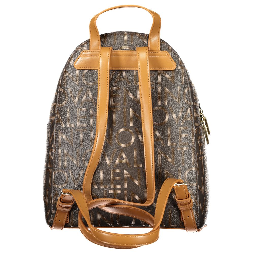 Mario Valentino Brown Polyurethane Womens Backpack Mario Valentino