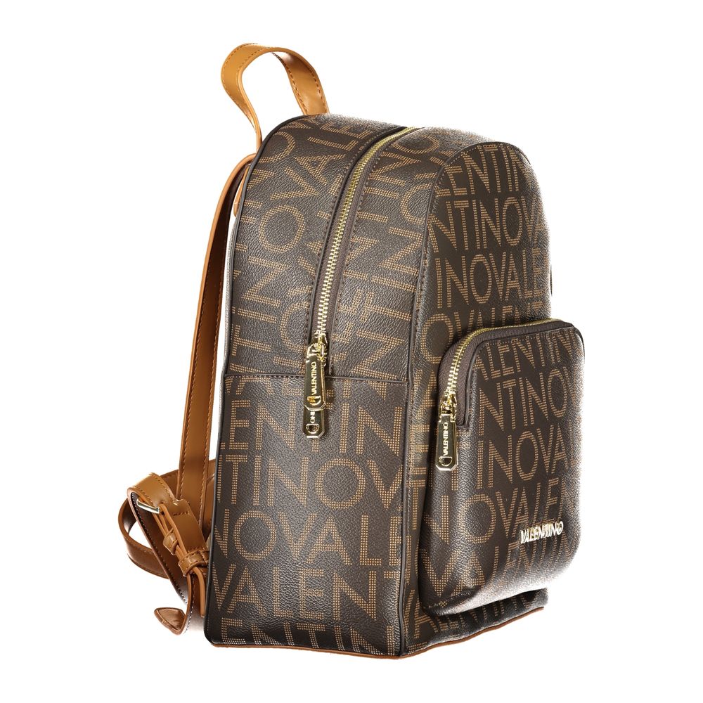 Mario Valentino Brown Polyurethane Womens Backpack Mario Valentino