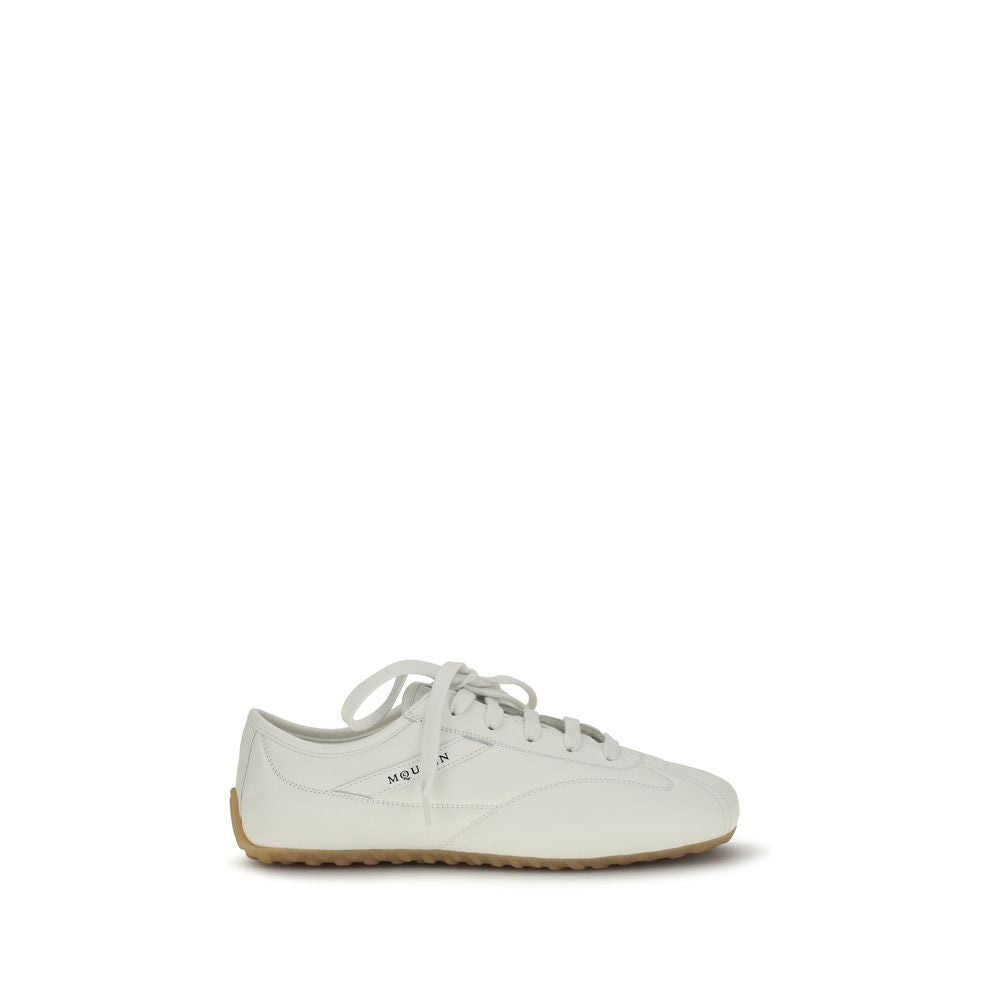 Alexander McQueen White Calf Leather Bos Taurus Athletic Sneakers Alexander McQueen