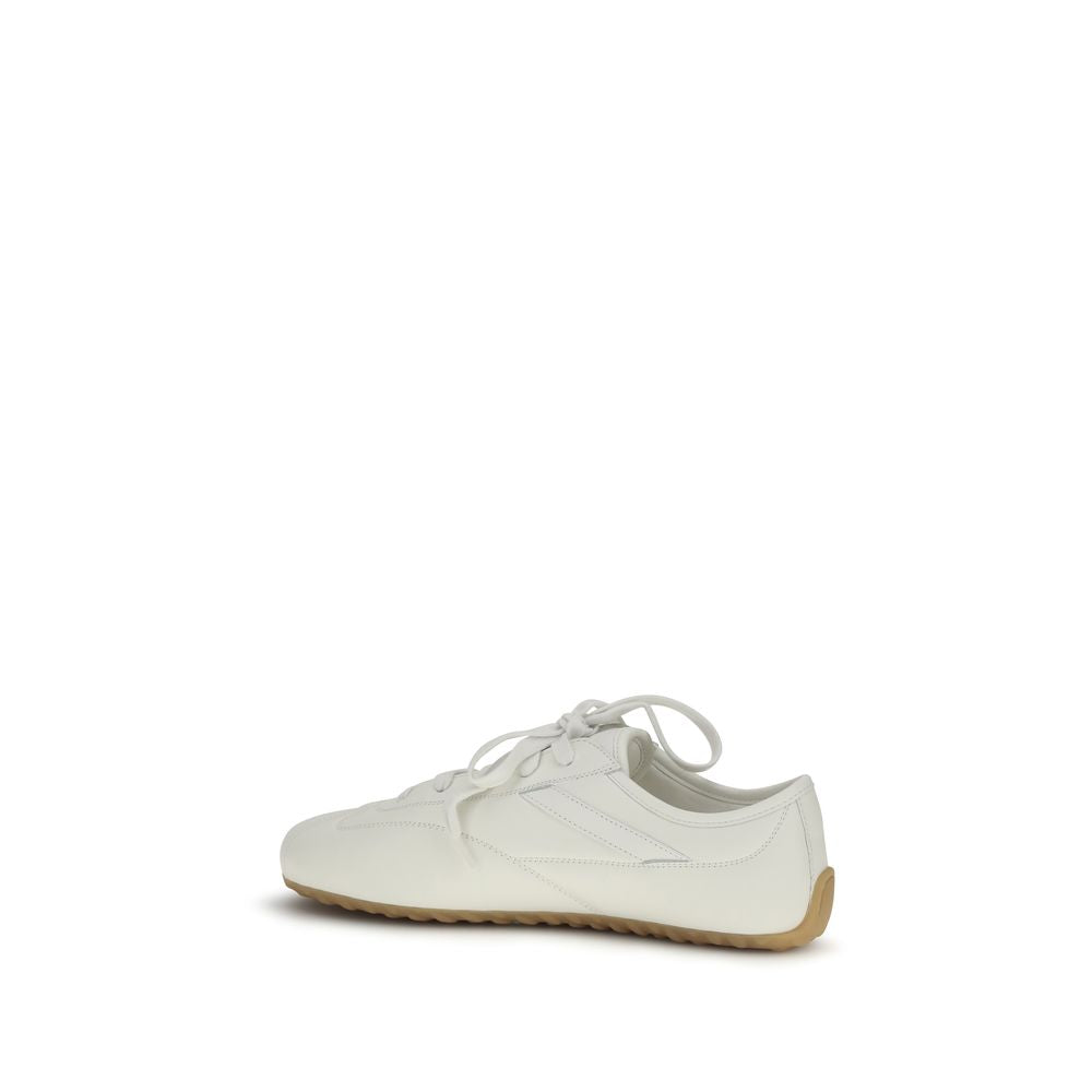 Alexander McQueen White Calf Leather Bos Taurus Athletic Sneakers Alexander McQueen
