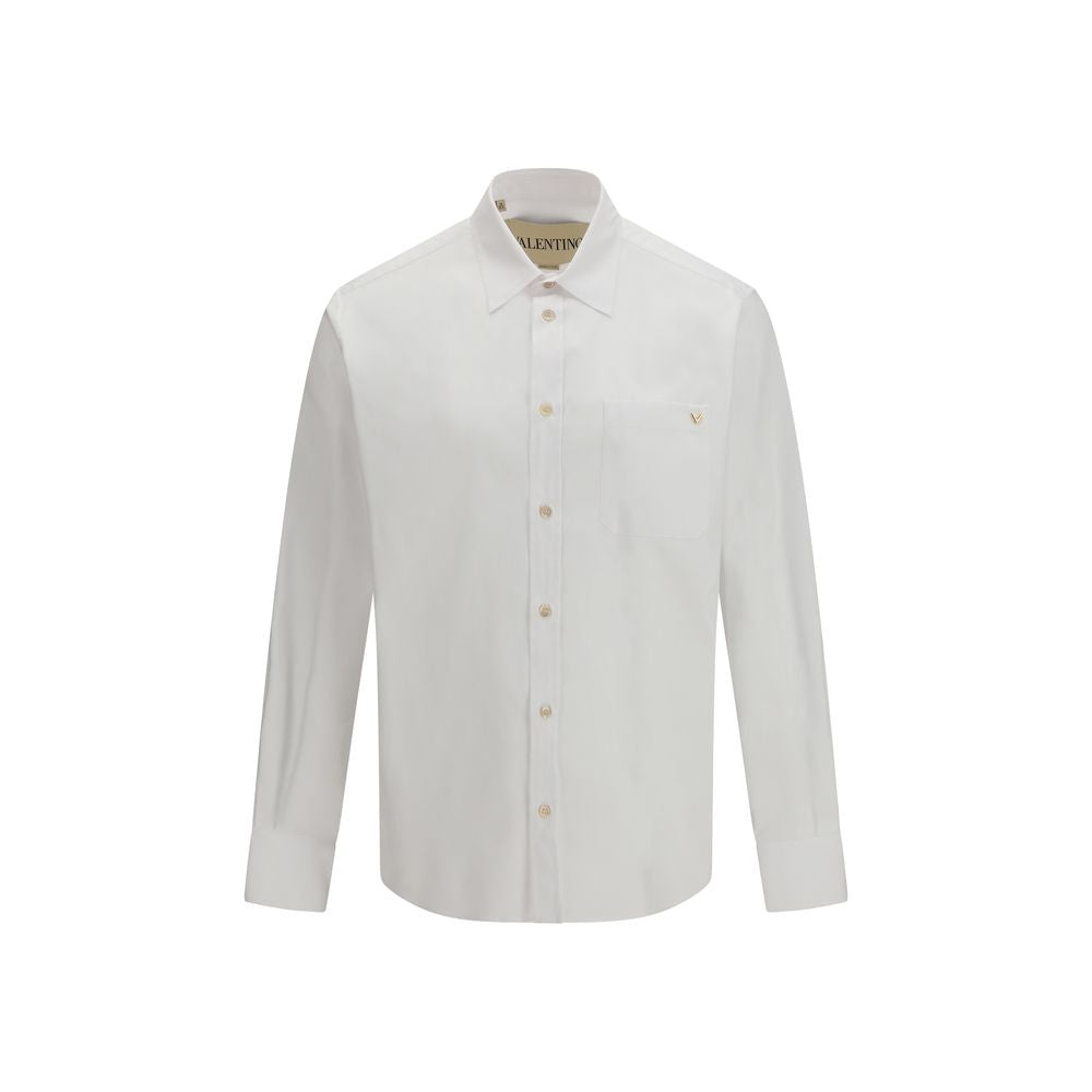 Valentino White Cotton Dress Shirt Valentino