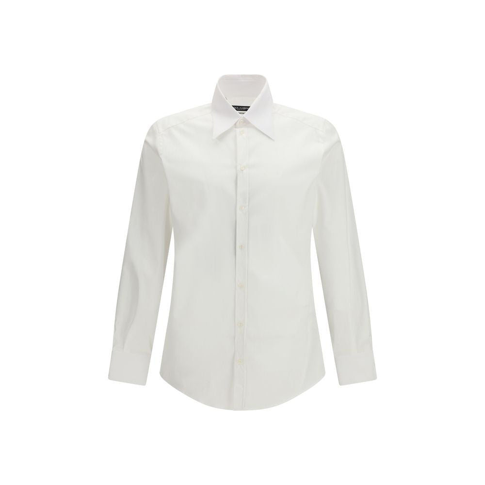 Dolce & Gabbana White Alpaca Vicugna Pacos Dress Shirt Dolce & Gabbana