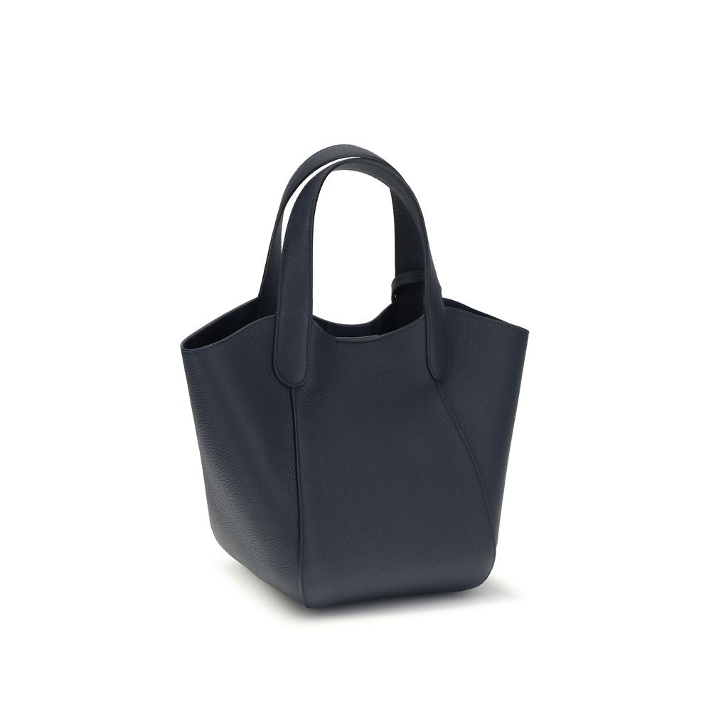 Giorgio Armani Blue Calf Leather Bos Taurus Handbag Giorgio Armani