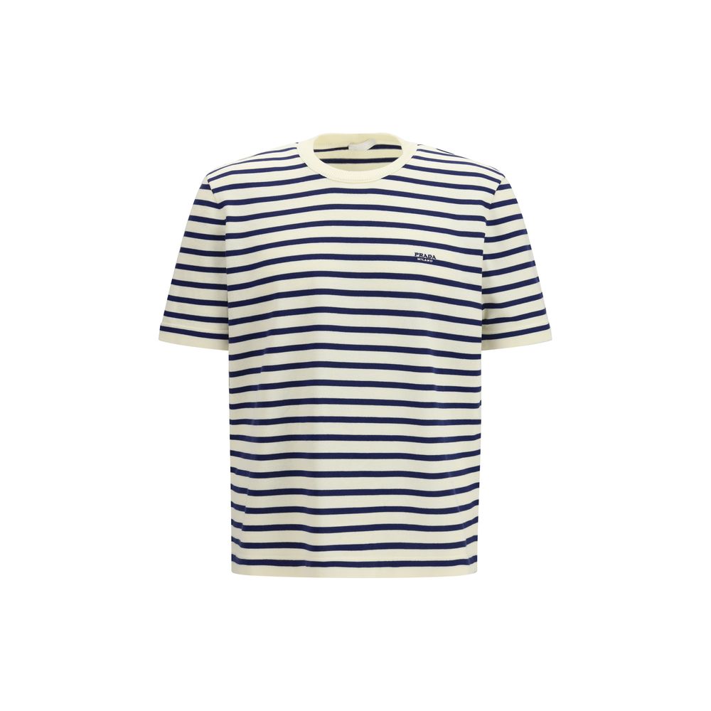 Prada Blue Cotton Sweatshirt Prada