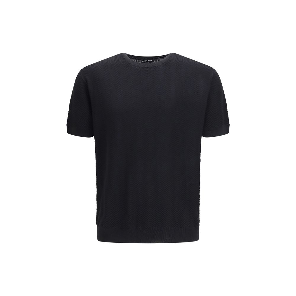 Giorgio Armani Black Silk Sweater Giorgio Armani