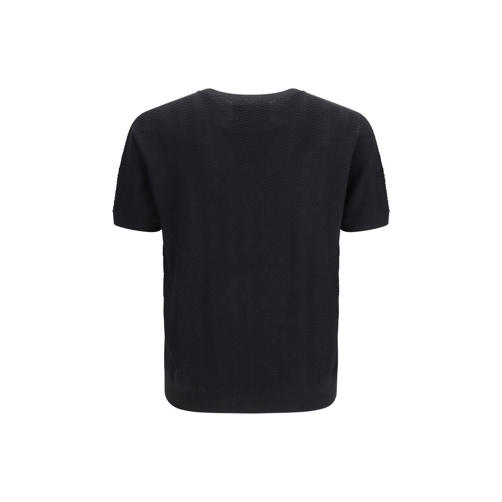 Giorgio Armani Black Silk Sweater Giorgio Armani