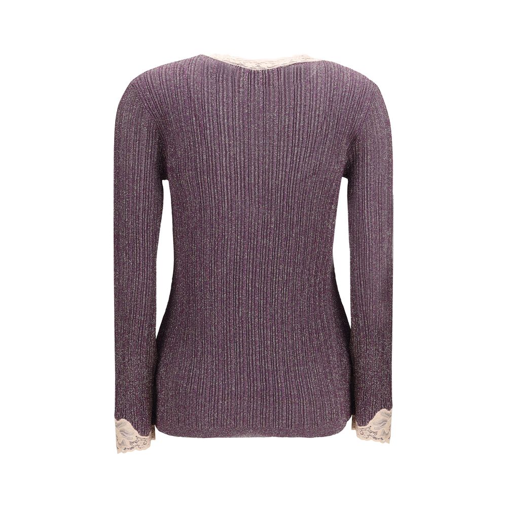 Valentino Purple Viscose Cardigan Valentino