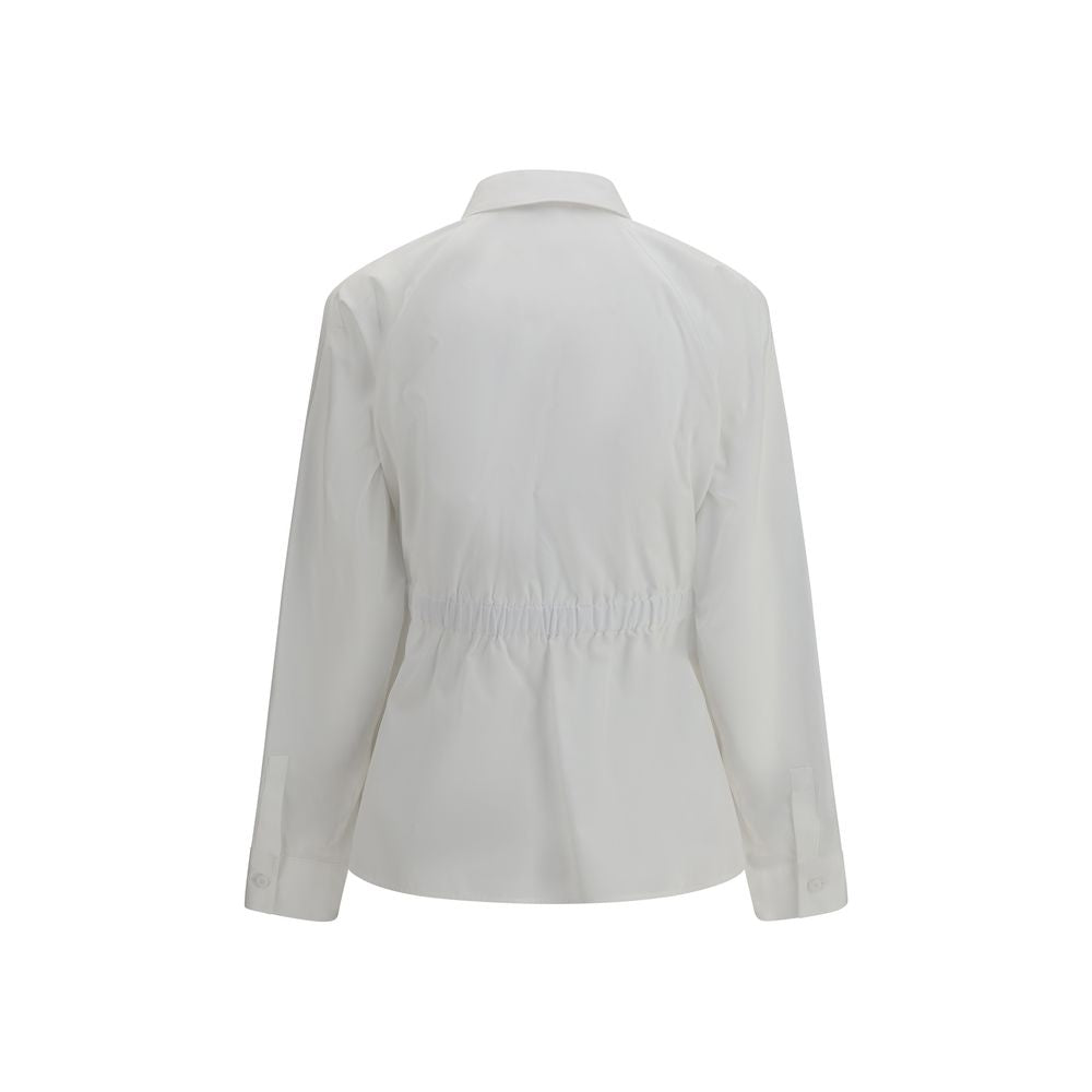 Max Mara White Cotton Dress Shirt Max Mara
