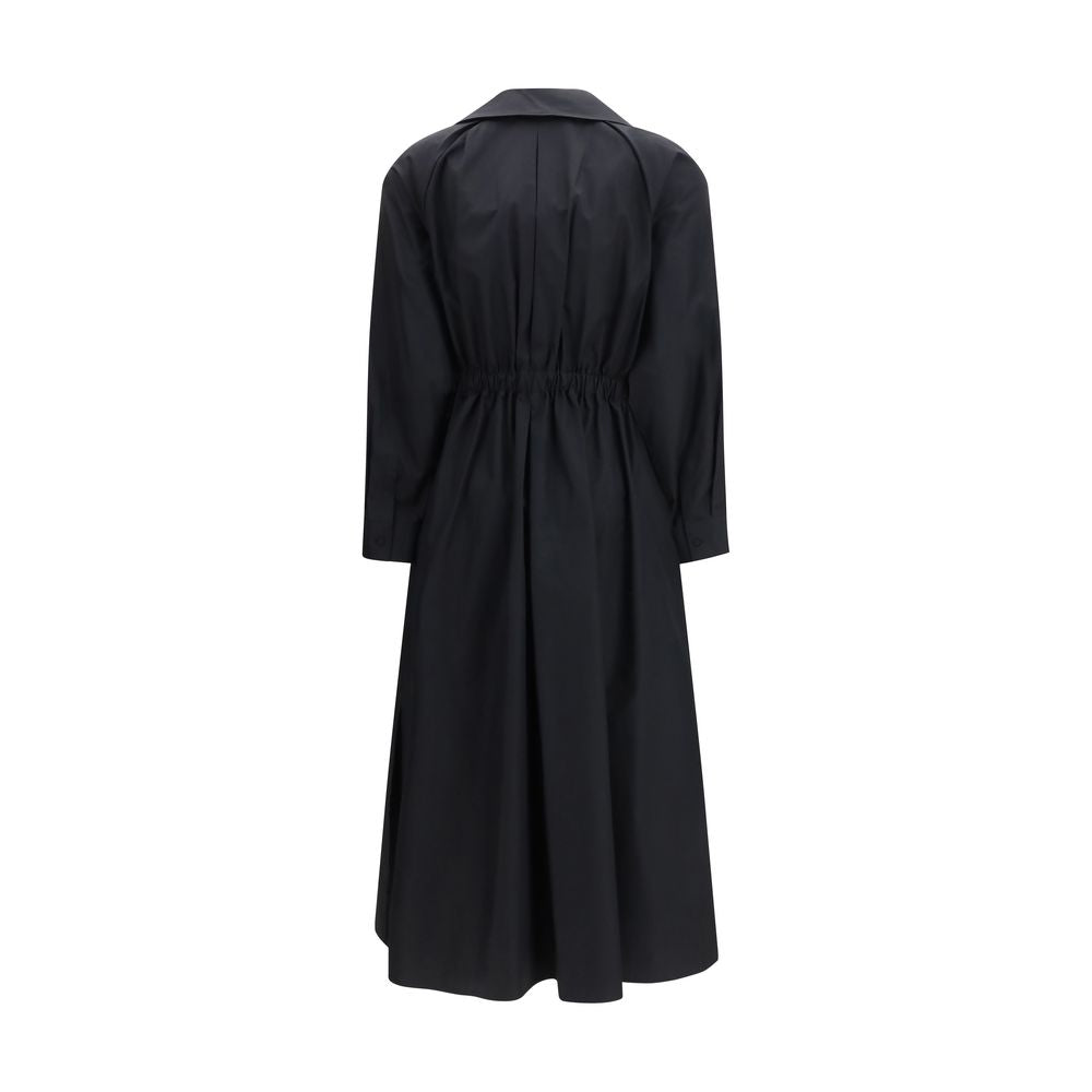 Max Mara Black Cotton Casual Dress Max Mara