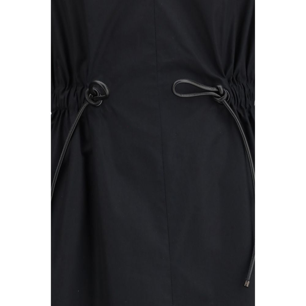 Max Mara Black Cotton Casual Dress Max Mara