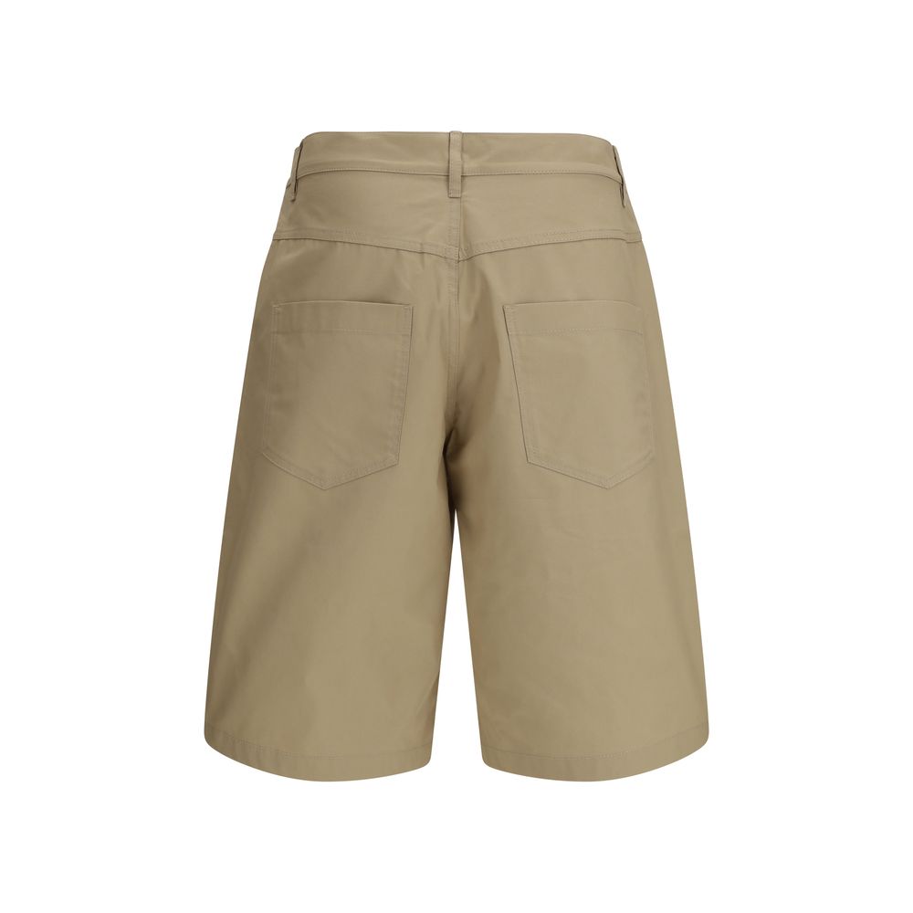 Moschino Beige Cotton Bermuda Shorts Moschino