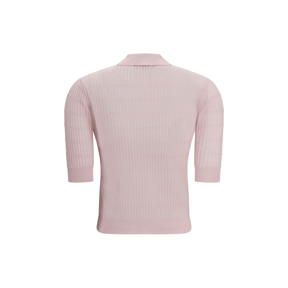 Max Mara Multicolor Silk Shortsleeve Shirt Max Mara