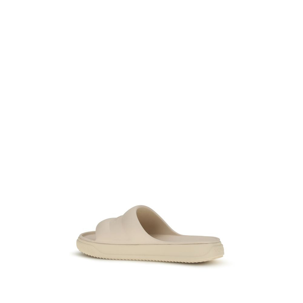 Moncler Beige Rubber Slippers Moncler