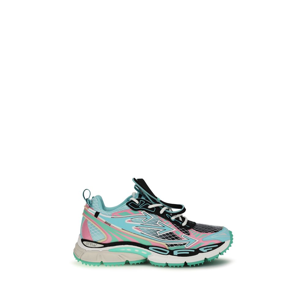 Off-White Multicolor Polyester Athletic Sneakers Off-White
