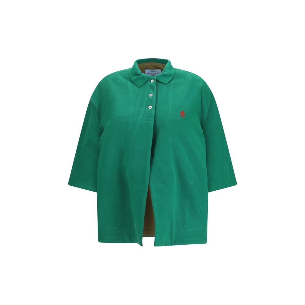 Prada Bicolor Polyethylene Biker Jacket Prada