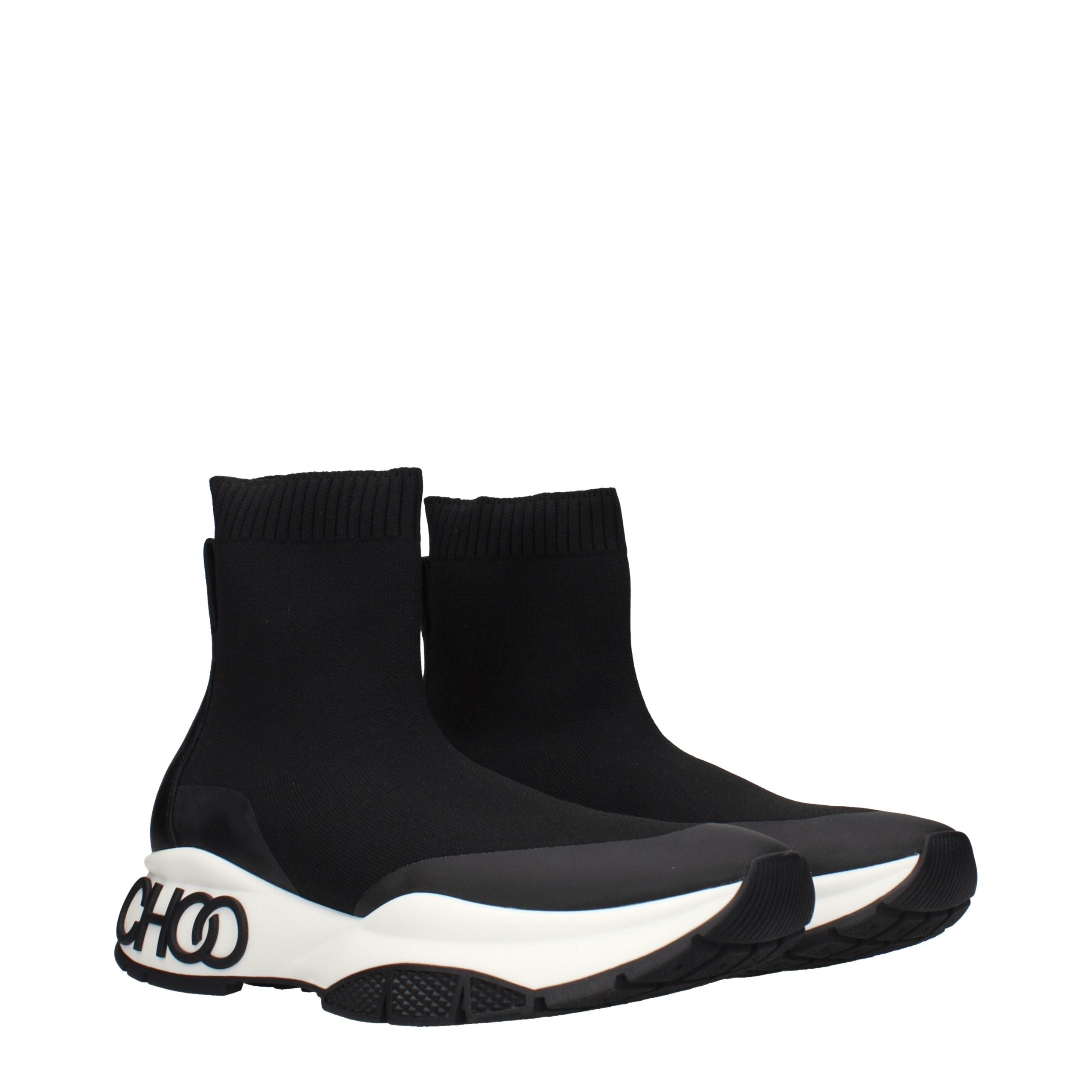Jimmy Choo Black Fabric Ankle Boots Jimmy Choo