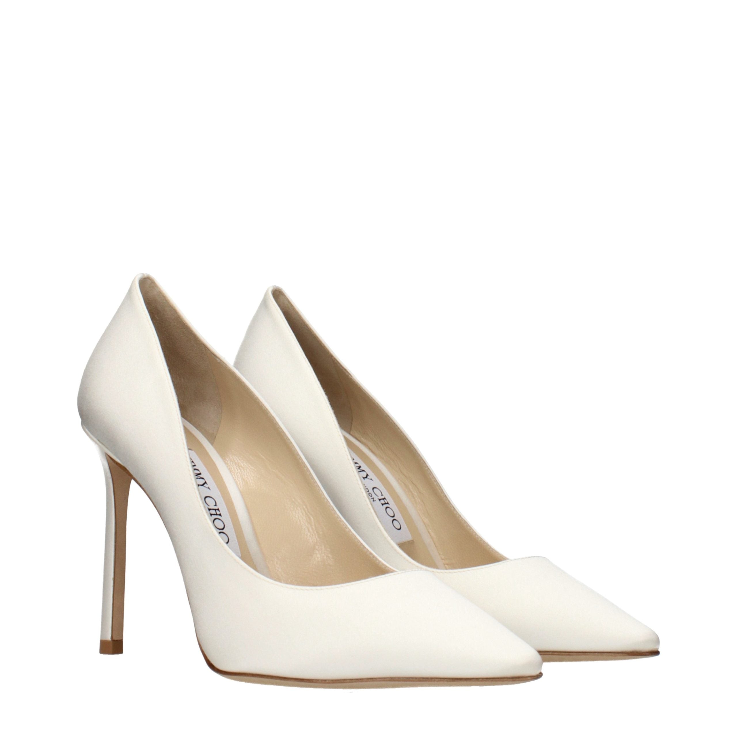 Jimmy Choo Beige Satin Platform Pumps Jimmy Choo