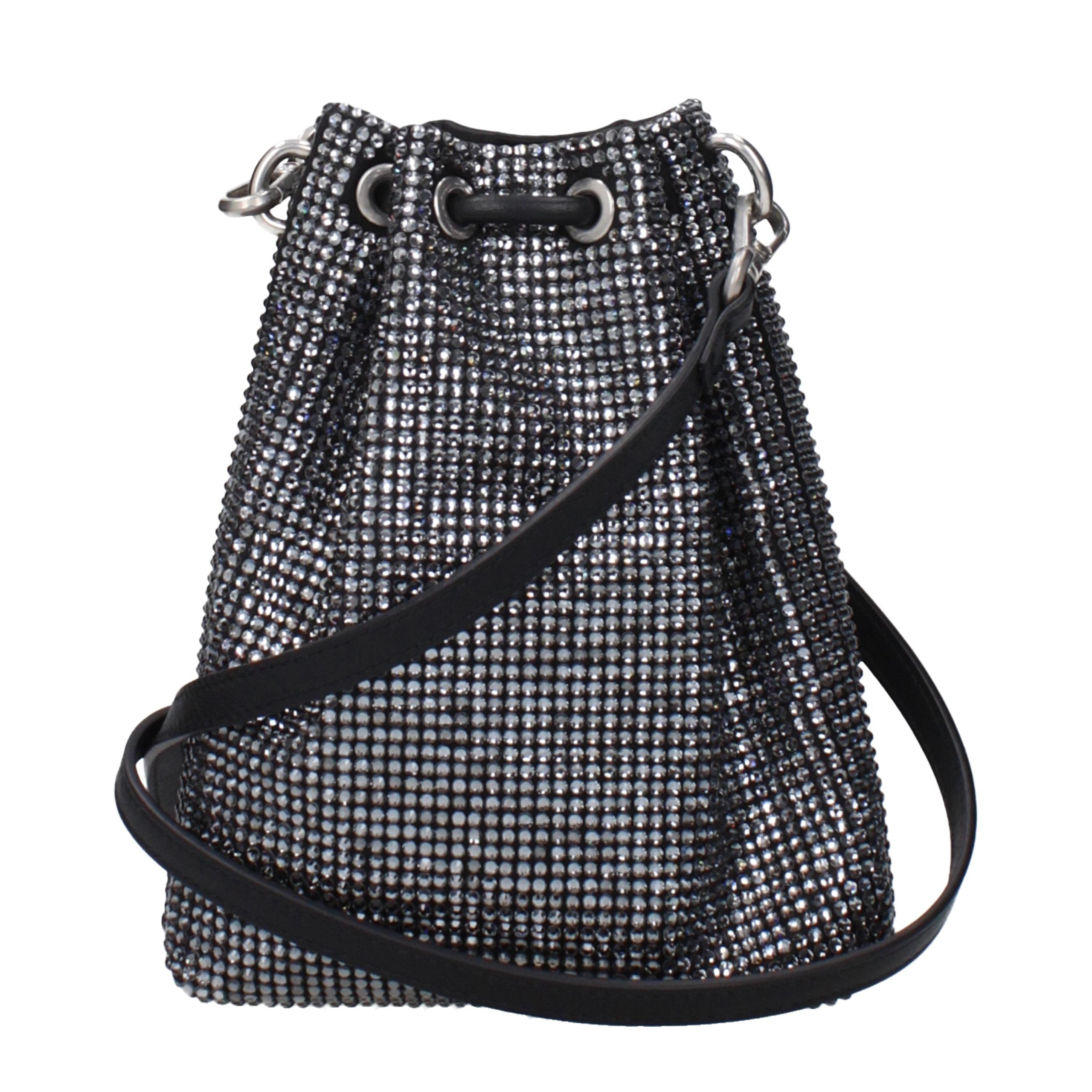 Jimmy Choo Black Satin Crossbody Bag Jimmy Choo
