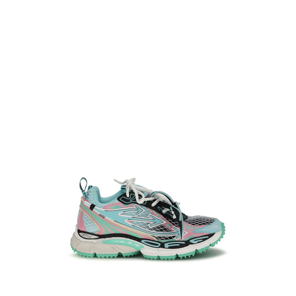 Off-White Multicolor Polyester Athletic Sneakers Off-White