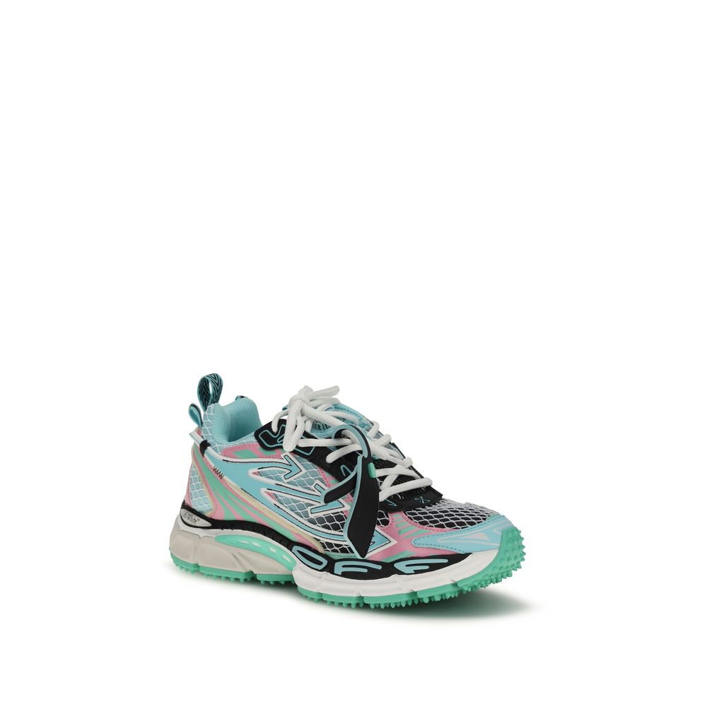 Off-White Multicolor Polyester Athletic Sneakers Off-White