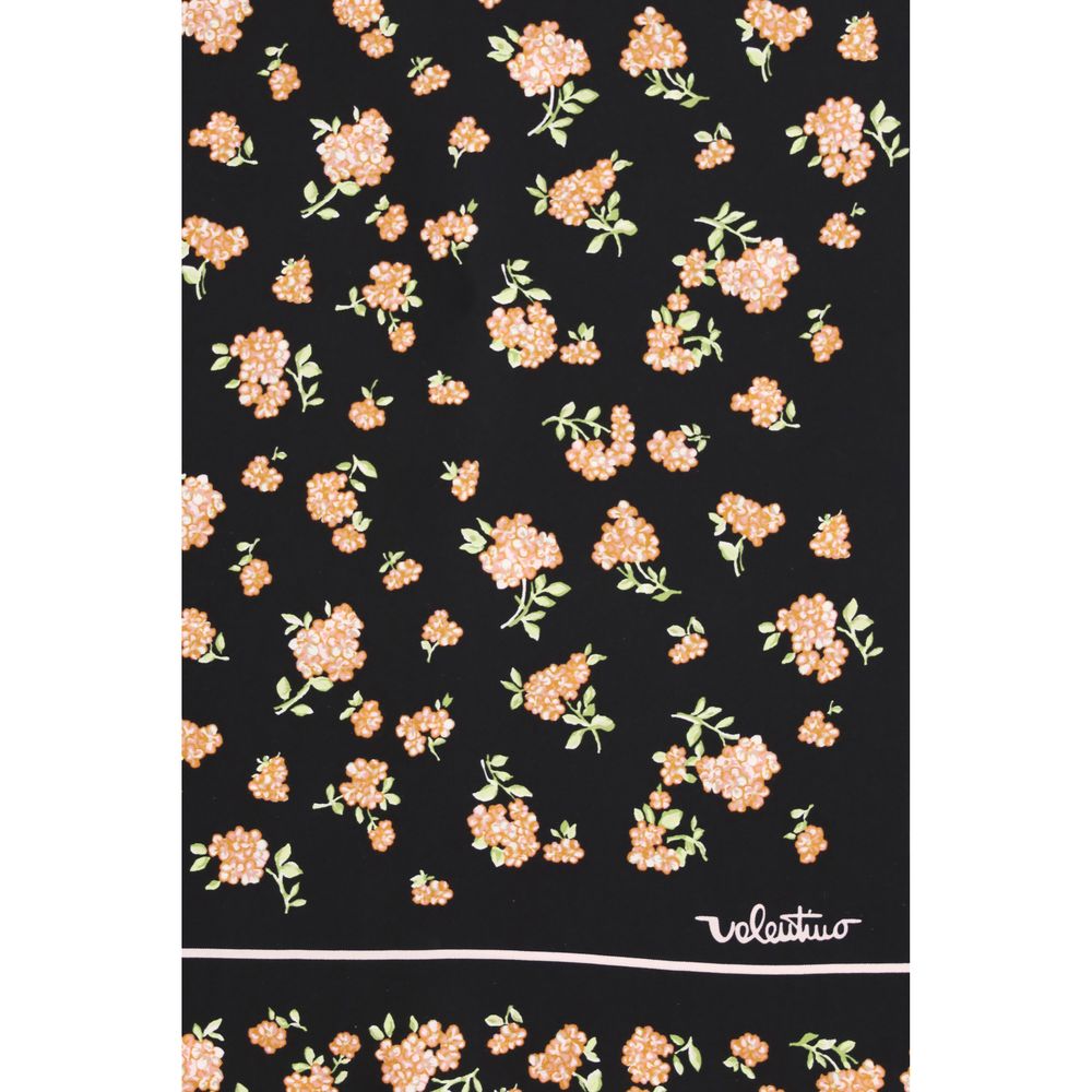 Valentino Garavani Black Silk Scarf Valentino Garavani