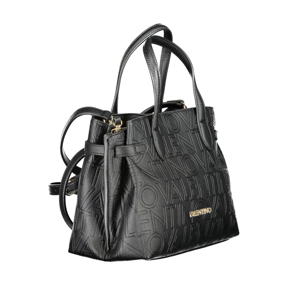 Mario Valentino Black Polyurethane Women Handbag Mario Valentino